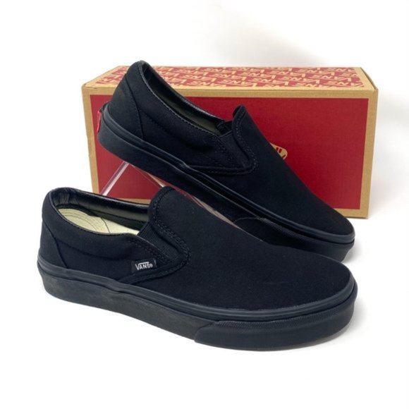 💖MEGA SALE💖Vans Slip On Black Low Top Casual Shoes Men's Sneakers VN000EYEBKA - Picture 1 of 11